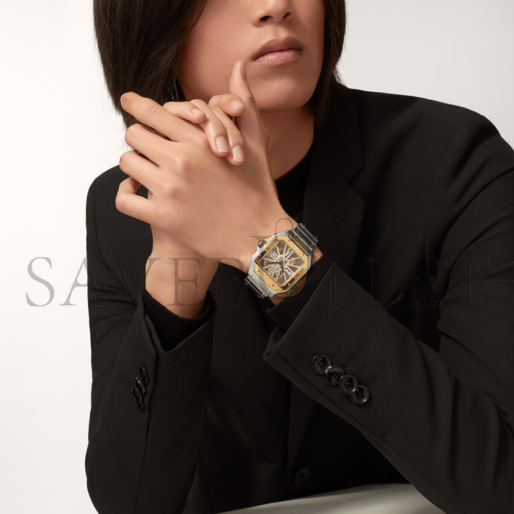 CARTIER SANTOS DE SKELETON 40MM WATCH WHSA0019